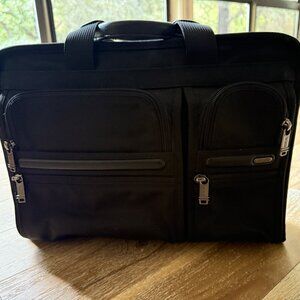 TUMI Alpha Portfolio Briefcase Bag - Black - Model 26108D4